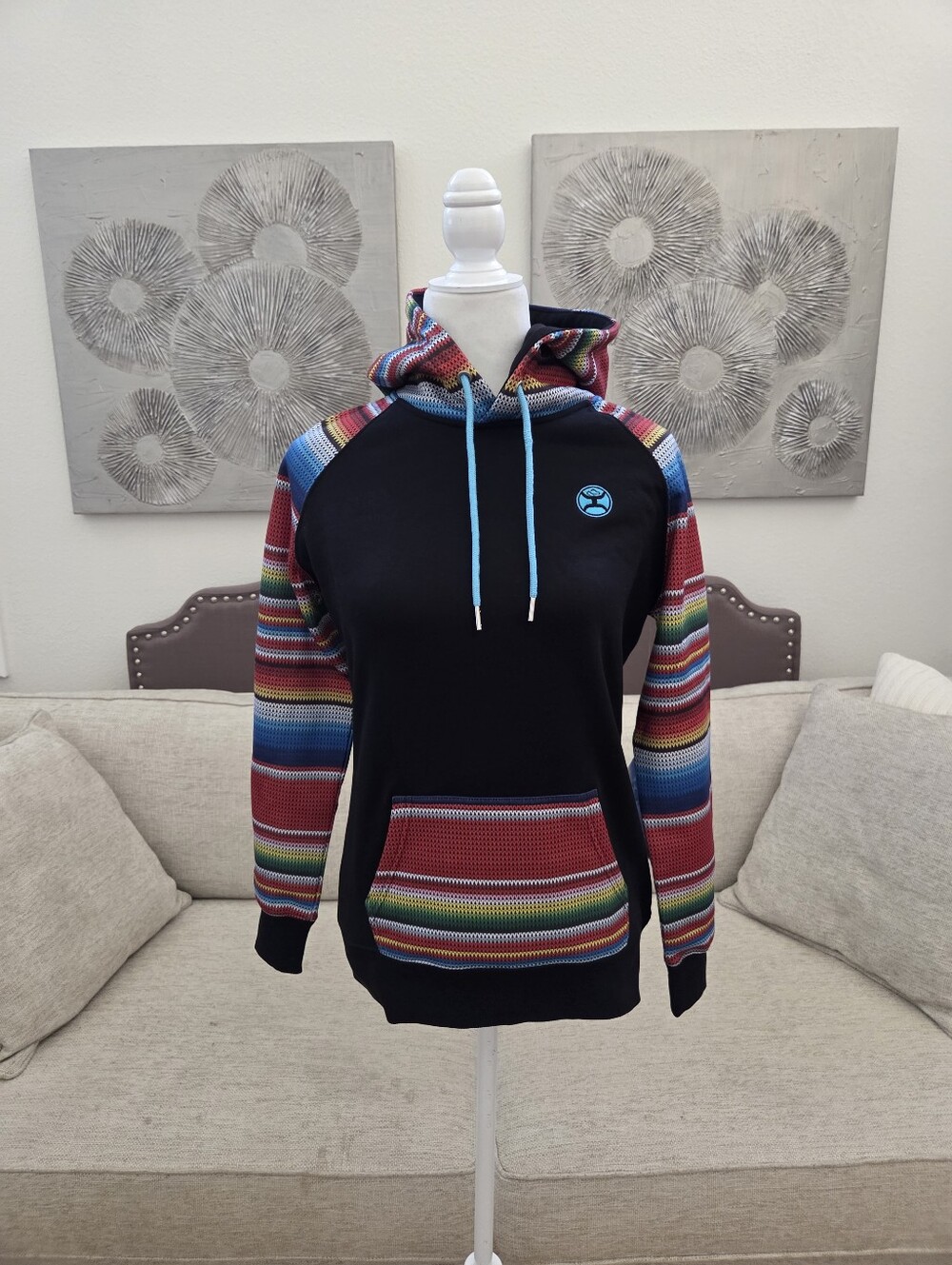 Hooey Women's Tijuana Black Hoodie Sz Sm
